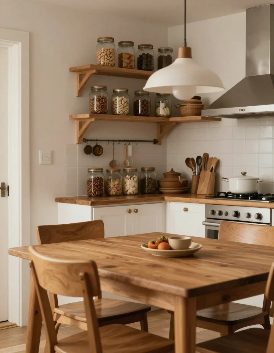 Mesa de cocina con tickets y libreta de presupuesto